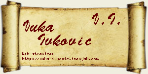Vuka Ivković vizit kartica